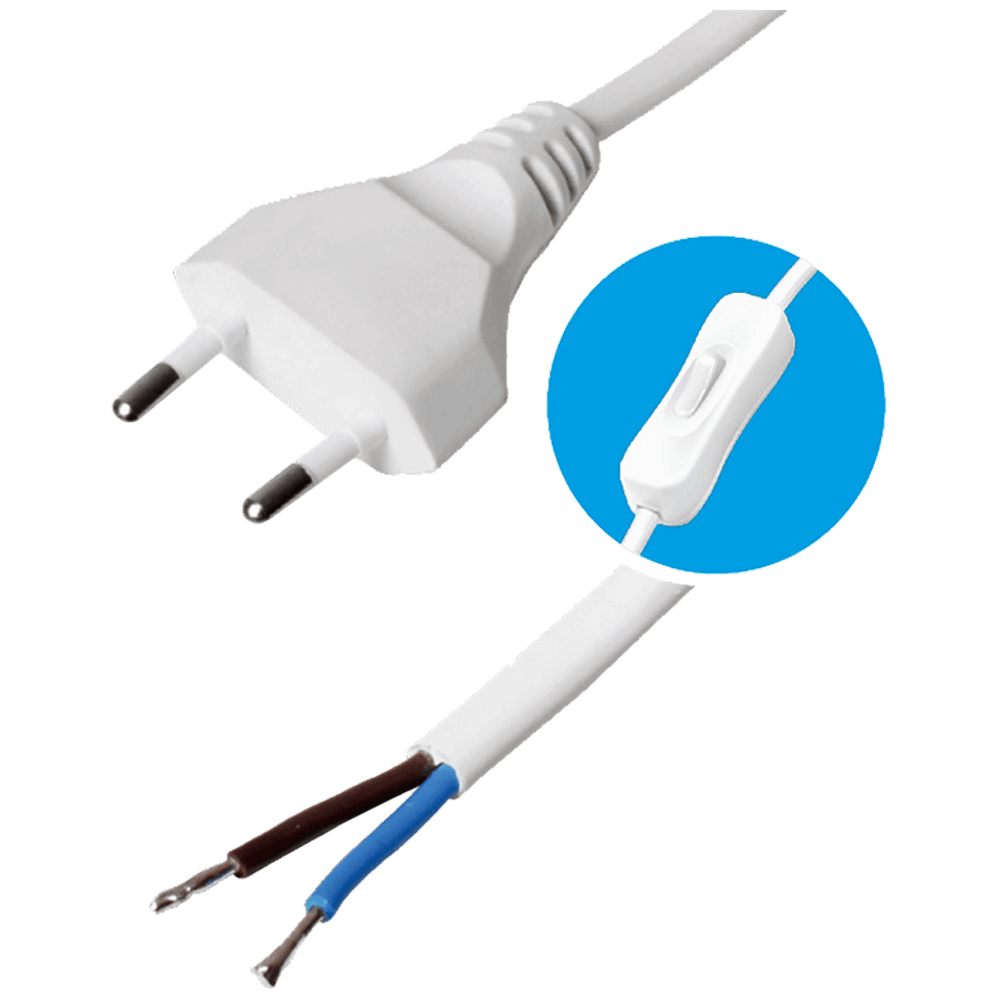 USE Kabl napojni sa prekidačem, 2 x 0.75mm², 2 met. - N 2K-2/WH slika 1