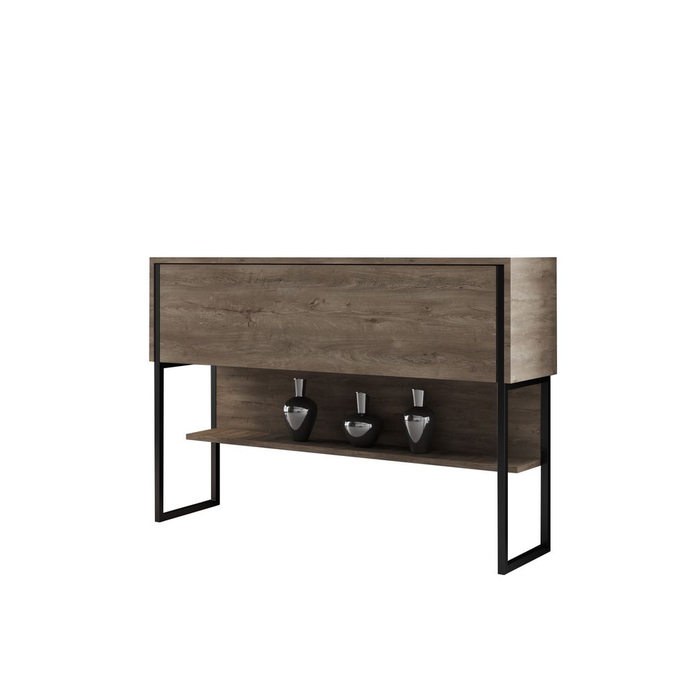 Komoda Luxe - boje orahovine i crna slika 7