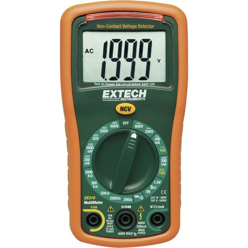 Extech EX310 ručni multimetar  digitalni  CAT III 600 V Zaslon (brojevi): 2000 slika 3