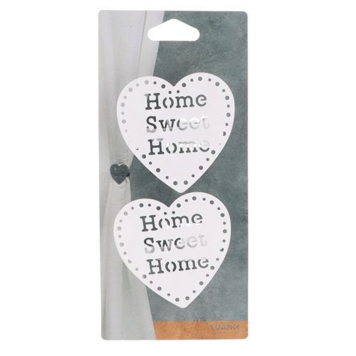 Luance Gm Home Sweet Home šnala za zavese x2 metal L sjajno bela 3098102 slika 2