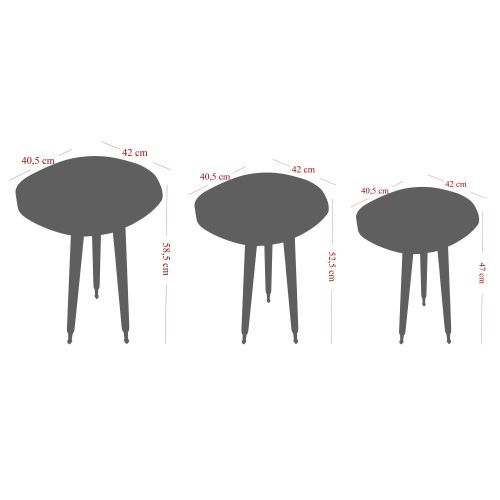 Pizzo Rose Gold
Walnut Nesting Table (3 Pieces) slika 5