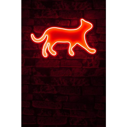 Wallity Ukrasna plastična LED rasvjeta, Kitty the Cat - Red slika 10