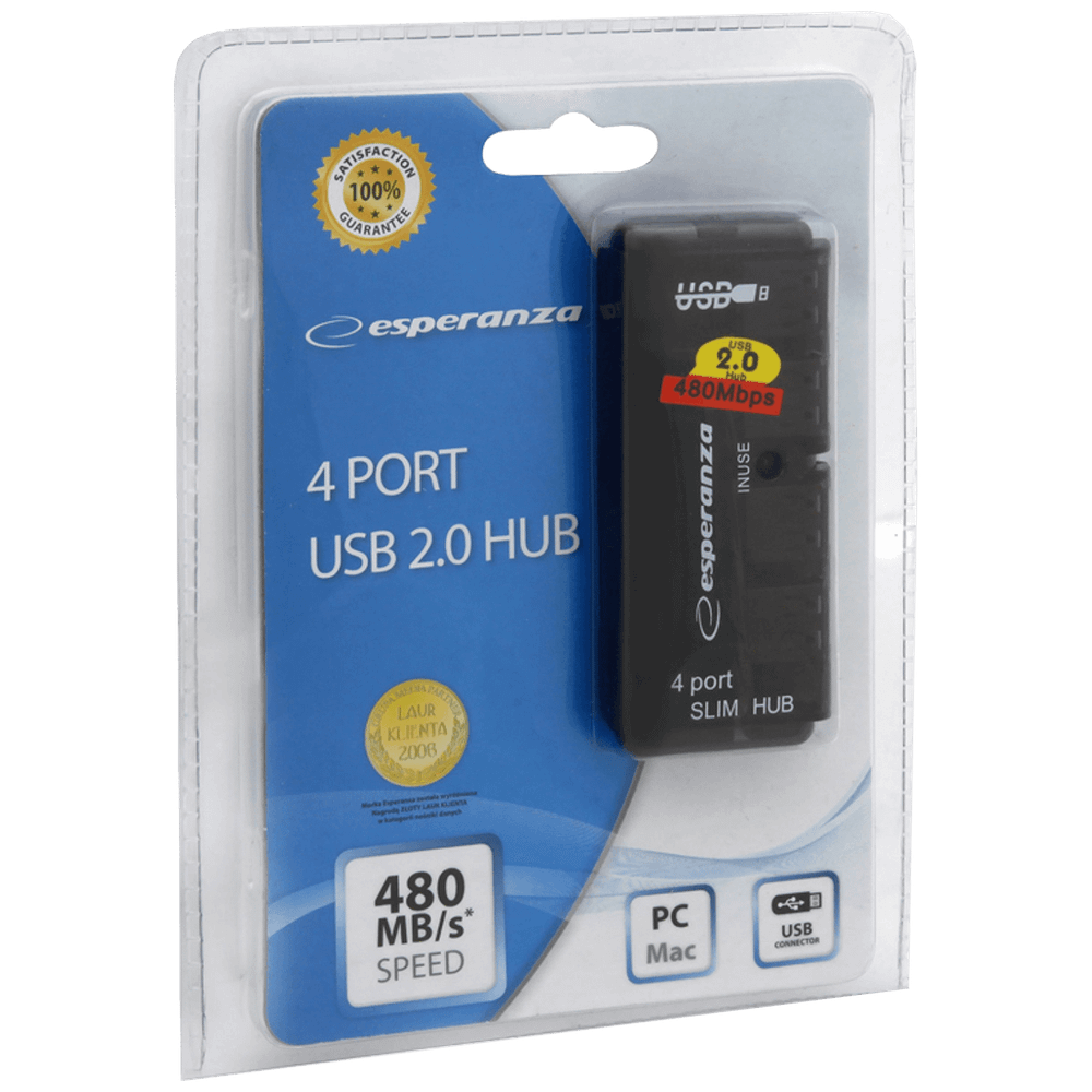 Esperanza USB2.0 razdjeljnik,  HUB, 4 porta - EA112 slika 2