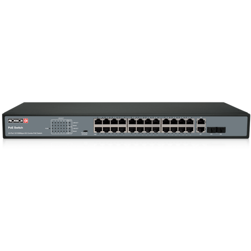 Provision Isr 24-portni 10/100 PoE Switch 370W +2 combo porta slika 1