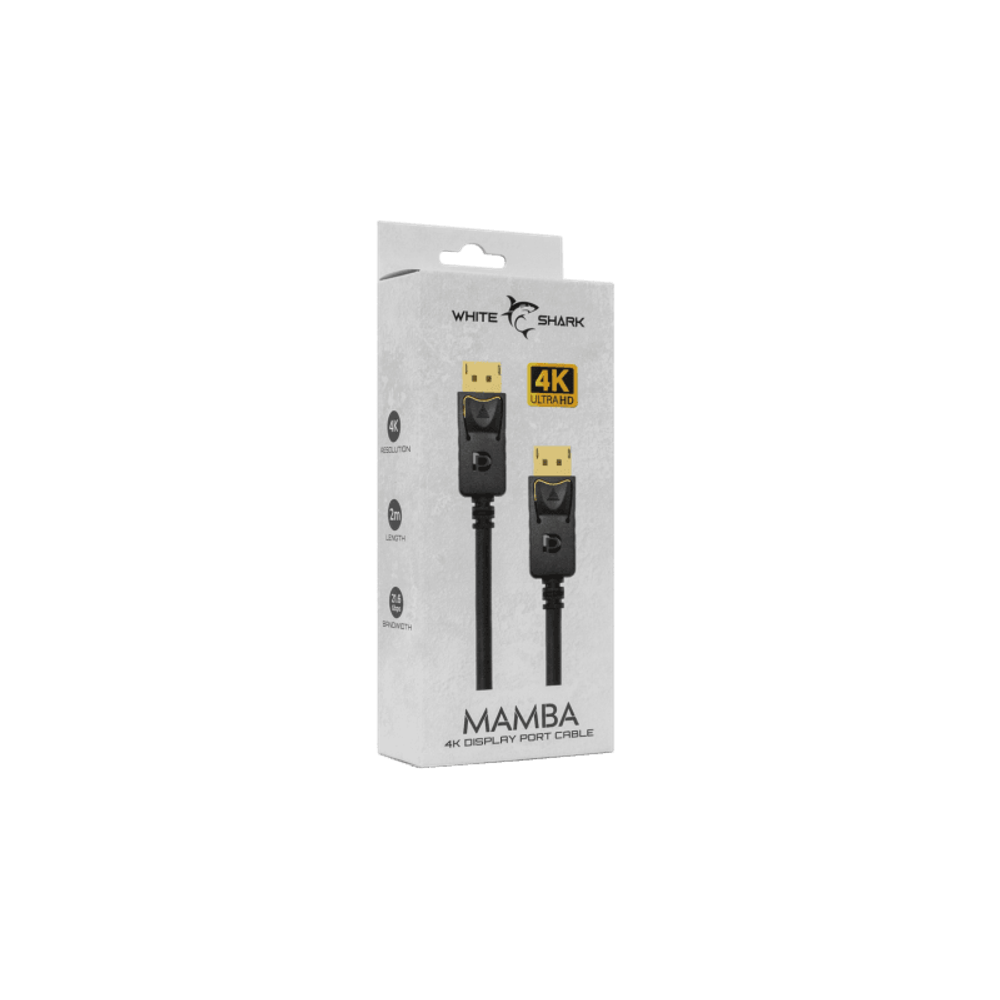 WHITE SHARK MAMBA Kabl DP-DP M/M, 2 m, 4K@60Hz slika 1