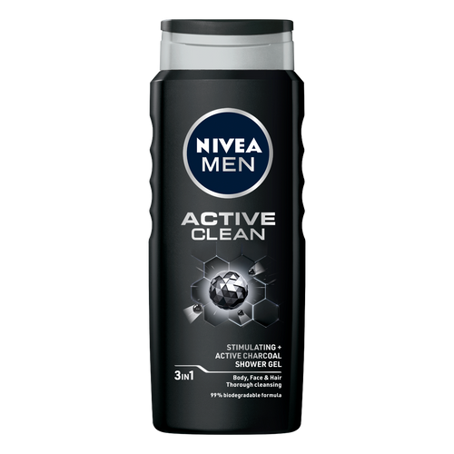 NIVEA Men Active Clean gel za tuširanje 500ml slika 1