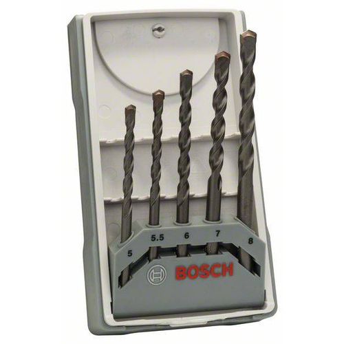 Bosch Accessories CYL-3 2607017081 karbid spiralno svrdlo za beton-komplet 5-dijelni 5 mm, 5.5 mm, 6 mm, 7 mm, 8 mm  cilinder 1 Set slika 3