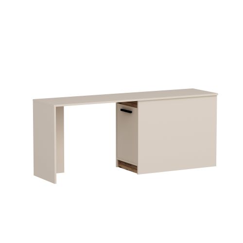 Akser - Light Walnut, Beige Light WalnutBeige Study Desk slika 5