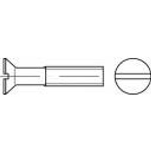 TOOLCRAFT TO-5450229 upušteni vijci M6 16 mm utor DIN 963 mjed 1000 St.