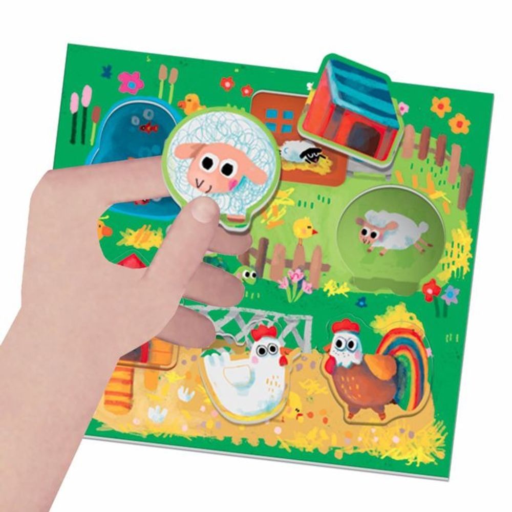 HEADU Edukativna slagalica Montessori Play Farm slika 3