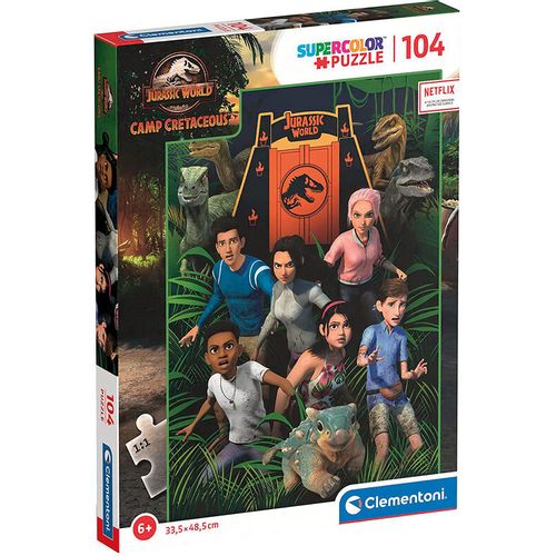 Jurassic World Camp Cretaceous puzzle 104pcs slika 1