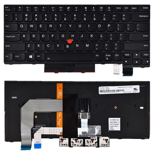 Tastatura za laptop Lenovo Thinkpad T470 T480 sa gumbom i backlightom slika 1