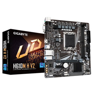 GIGABYTE H610M H V2 mATX matična ploča za Intel LGA1700, DDR5, HDMI