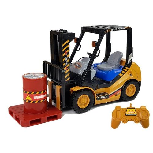 Viličar na daljinsko upravljanje Forklift R/C s rekvizitima - žuti slika 2