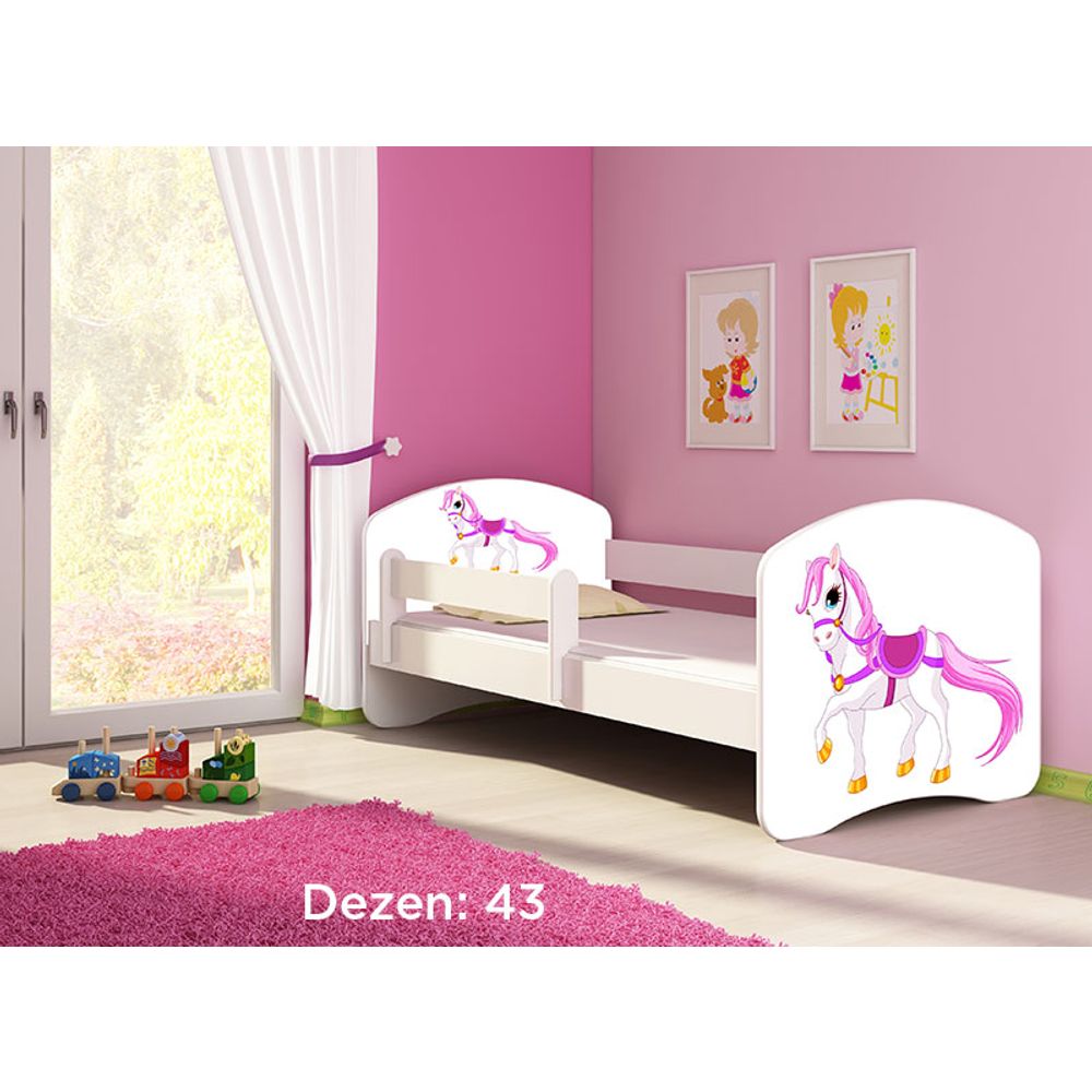 ACMA Dječiji krevet Acma II White - 160x80cm - Dezen 43 slika 2