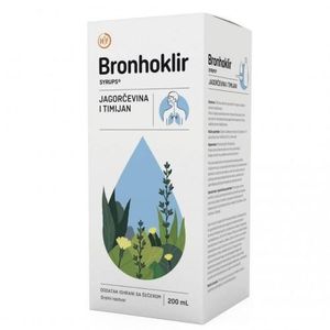 BRONHOKLIR SIRUP JAGORČEVINA I TIMIJAN 200ML