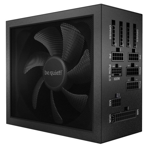 be quiet! BN333 DARK POWER 13 750W, 80 PLUS Titanium efficiency (up to 95.8%), ATX 3.0 PSU with full support for PCIe 5.0 GPUs and GPUs with 6+2 pin connector, Overclocking key switches between four 12V rails and one massive 12V rail slika 1