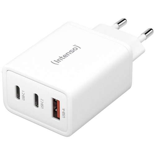 Intenso Punjač kučni, brzi, 1 x USB-A, 2 x UCB-C, 3A, 65W - Power Adapter W65ACC GaN slika 2