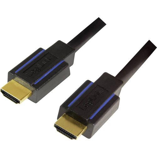 LogiLink HDMI priključni kabel HDMI A utikač, HDMI A utikač 3.00 m crna CHB005  HDMI kabel slika 1