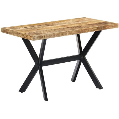 Blagovaonski stol od grubog masivnog drva manga 120x60x75 cm slika 30