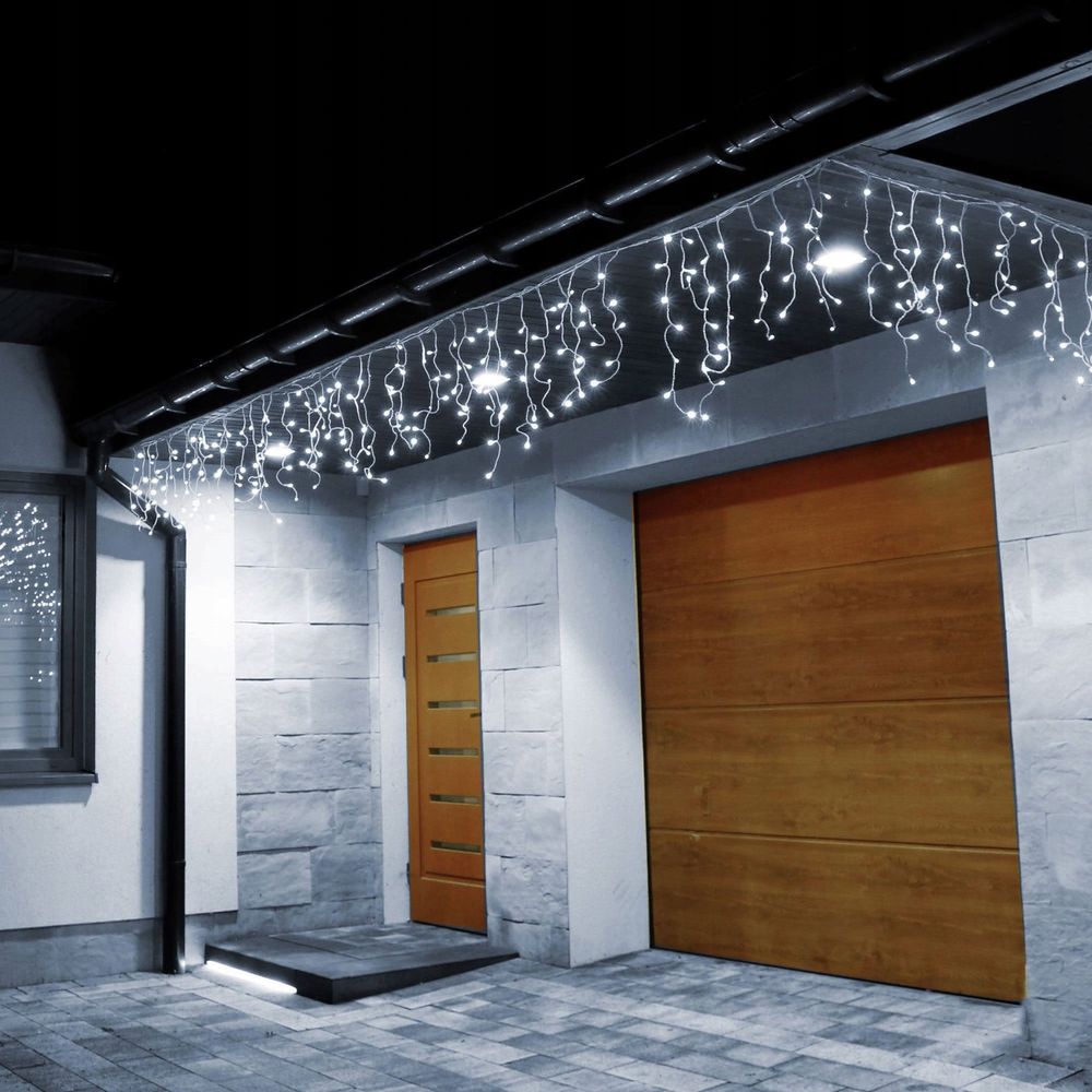 Božićna LED zavjesa s daljinskim upravljačem 300 LED, hladno bijela slika 10