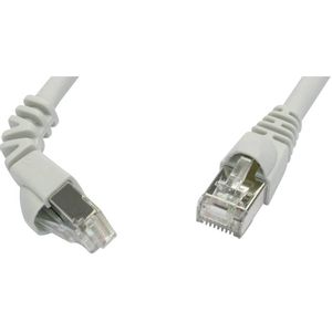 Telegärtner L00001A0155 RJ45 mrežni kabel, Patch kabel cat 6a S/FTP 2.00 m siva vatrostalan, sa zaštitom za nosić 1 St.