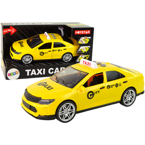 Autić taksi 1:14 sa svjetlosnim i zvučnim efektima žuti slika 1