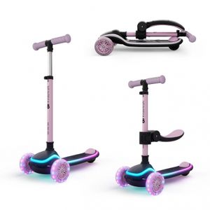 Kinderkraft Romobil sa LED svjetlećim točkovima Raket Up, Pink