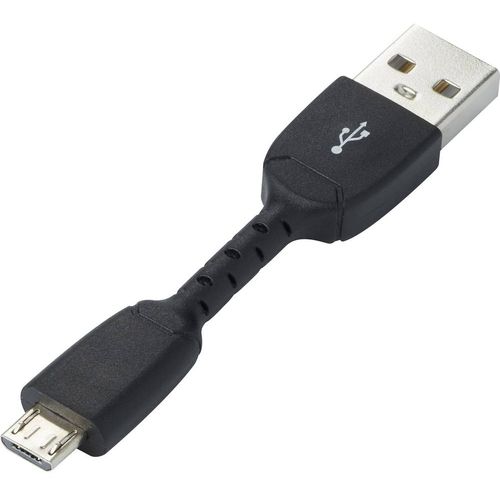 Renkforce USB kabel USB 2.0 USB-A utikač, USB-Micro-B utikač 0.05 m crna  RF-4260171 slika 1