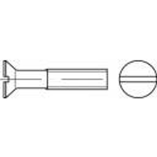 TOOLCRAFT TO-5450271 upušteni vijci M8 25 mm utor DIN 963 mjed 100 St. slika 1