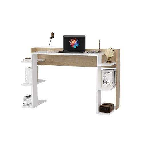 Çinar - White, Oak WhiteOak Study Desk slika 4