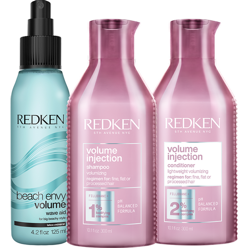 Redken Volume Injection Set - šampon, regenerator i sprej za teksturu slika 1