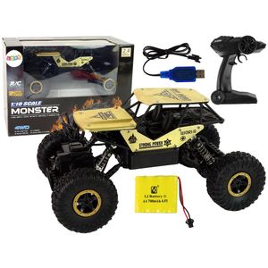 Buggy na daljinsko upravljanje PLASTIC 1:18 - crno/zlatni