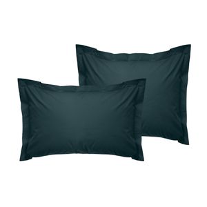Oxford pillowcase set (2 pieces) Tonne Mavie - Noche Petrol Green (FR)