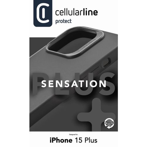 Cellularline Sensation+ silikonska maskica za iPhone 15 Plus black slika 3