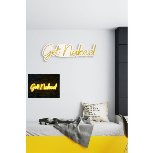 Wallity Ukrasna plastična LED rasvjeta, Get Naked - Yellow slika 3