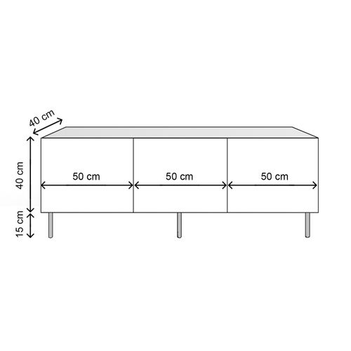 TV Komoda Sıla - L3017, Hrast slika 5