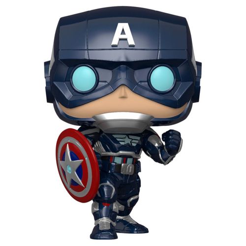 Funko POP figura Marvel Avengers Game Captain America Stark Tech Odijelo slika 1