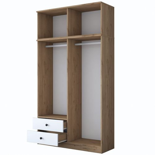 BA121 - 2696 Walnut
White Wardrobe slika 8