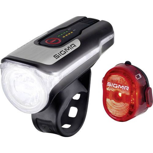 Sigma komplet svjetla za bicikl AURA 80 / Nugget Set LED pogon na punjivu bateriju  crna slika 5
