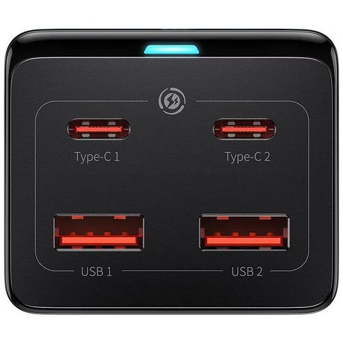 Baseus produžna utičnica/kp gan3 pro desk 2x usb-a/2x usb-c + kabel c-c 100w black slika 3