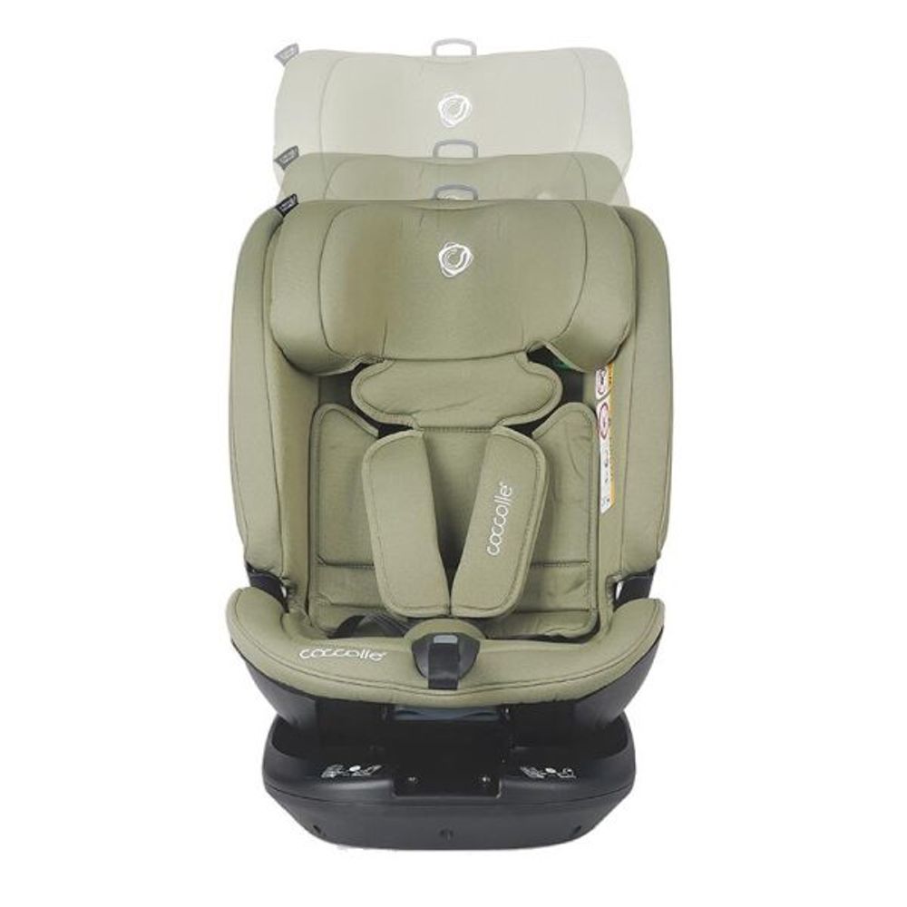 Coccolle® Autosjedalica Velsa iSize 360° 40-150cm Isofix, Moss Green slika 6