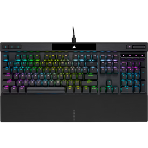 Corsair mehanička tipkovnica K70 RGB PRO Backlit RGB LED, CORSAIR OPX, Black, Black PBT Key