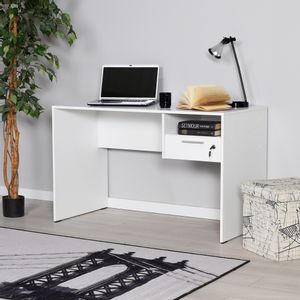 CMS-510-DD-1 White Study Desk