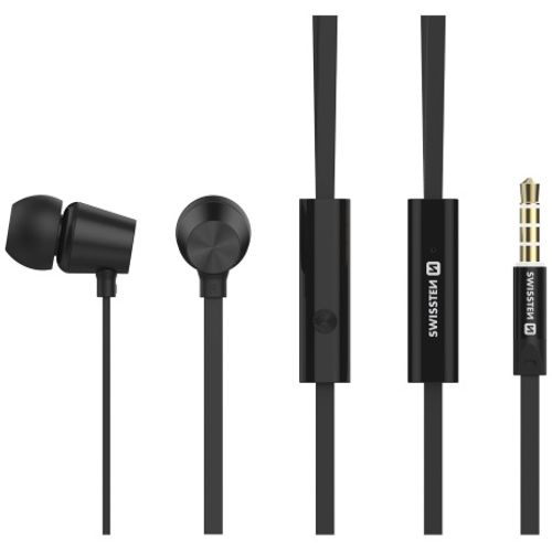 SWISSTEN slušalice + mikrofon, In-ear, metalne, crne DYNAMIC YS500 slika 3