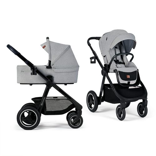 Kinderkraft dječja kolica Everyday 2u1, light gray CZM slika 16