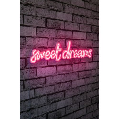 Wallity Ukrasna plastična LED rasvjeta, Sweet Dreams - Pink slika 10