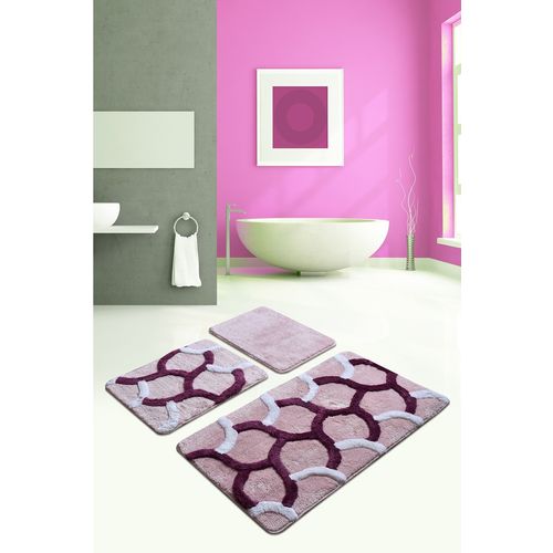 Colourful Cotton Set akrilnih kupaonskih prostirača (3 komada) Elegant slika 1