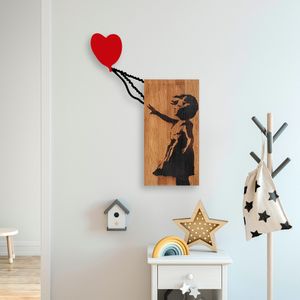Banksy - 15 Oraš - Crni Dekorativni Drveni Zidni Ukras - izložbeni artikl (oštećenja ambalaža)
