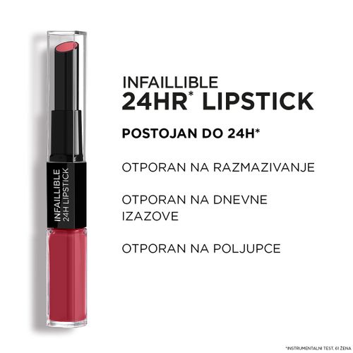 L'Oreal Paris Infaillible 24H Liquid Lipstick 502 Red To Stay tekući ruž za usne  slika 5